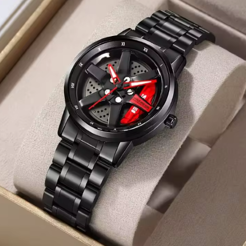 Ceas Sport cu Design de Jantă